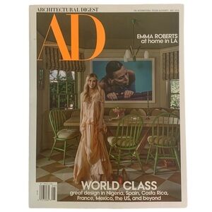 Architectural Digest Magazine May 2024 Emma Roberts In LA World Class Design